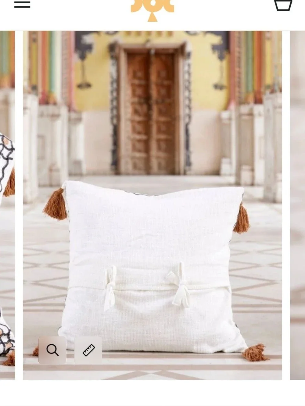 CQC LA Ascension Moon Lunar Pillow Shams Fringe 26